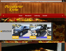 Tablet Screenshot of pizzakurier-krone.ch